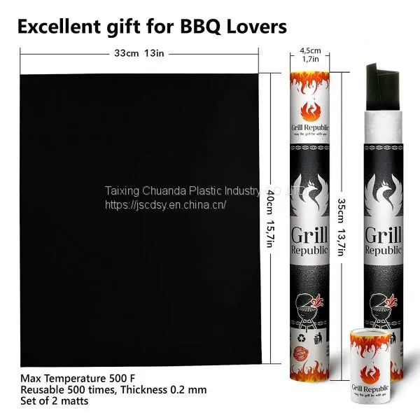 FDA SGS Tested PTFE Non-Stick Mesh Grill BBQ Cooking Mat BBQ Grill Mat photo-5