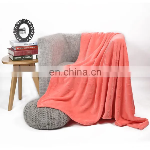 Stars Printed Red Coral Fleece Blankets Air-Conditioned Lively Office Nap Cover Fleece Blanket/Throw photo-4