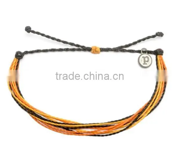 2015 Fashion Rainbow Color Wax Cord Nylon String Bracelet for Friendship photo-5