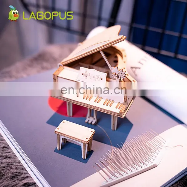 Lagopus DIY 3D Wooden Animal&Building Puzzle Game Assembly Toy Gift for Children Kids Adult Model Kits photo-2