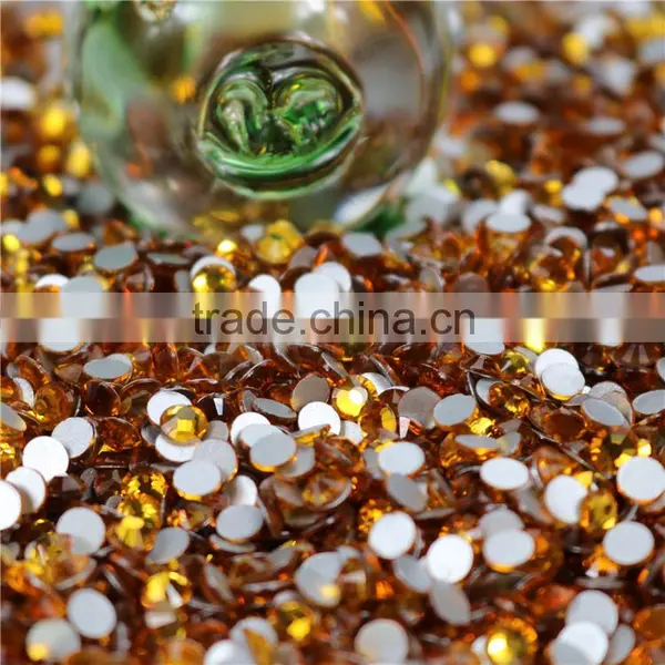 Top Quality Wholesale Topaz Non Hotfix Rhinestones for Rhinestone Applique photo-3
