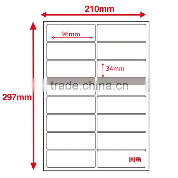 SINMARK Matte Surface 96mm*34mm Vinyl Wall Sticker Paper photo-2