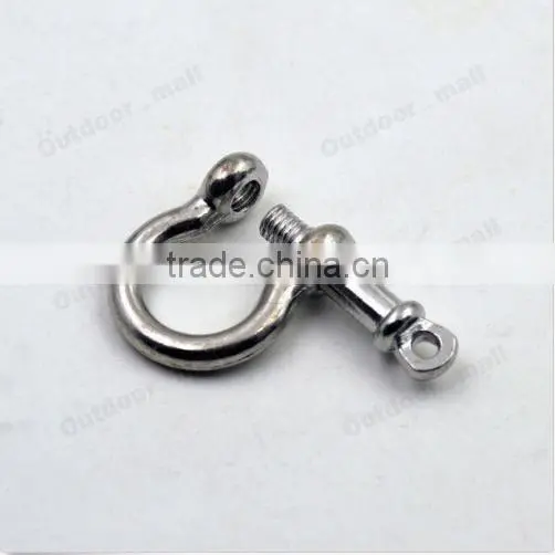 10 Pcs /Lot Silver Adjustable Paracord Buckle O-shaped Survival Shackle photo-3