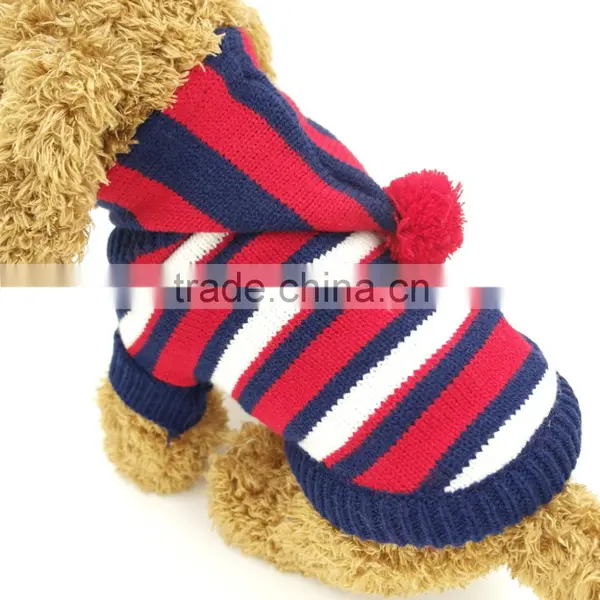 Custom Protective Cotton Knitted Pattern Pet Dogs Show Clothing