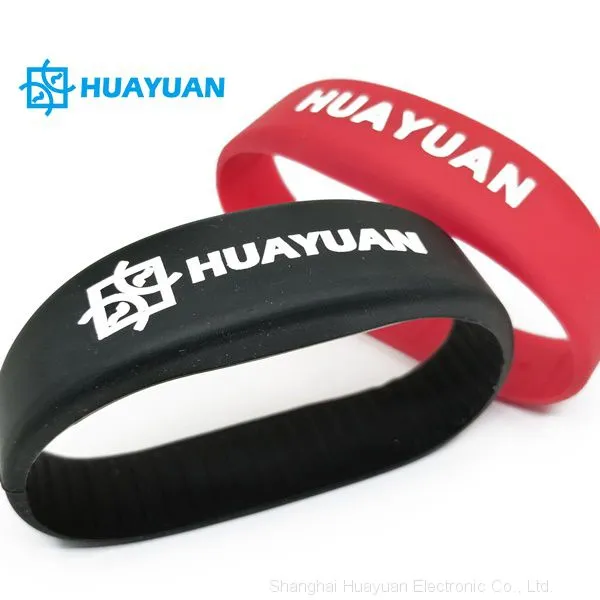Silk Printing Custom 13.56MHz NFC MIFARE Classic EV1 4k Wristband RFID Armband photo-3