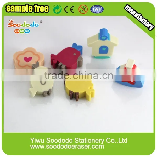 Cute Extruded Rubber Erasers for Office Stationery photo-2
