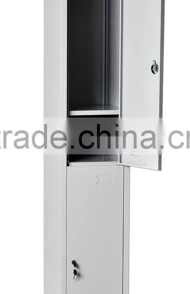 2 Door Knock Down Vertical Steel Wardrobe Gym Locker photo-3