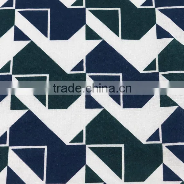 14*14 Printed Linen Fabric,women's Fashion Dress Fabric,100% Linen Fabric photo-2