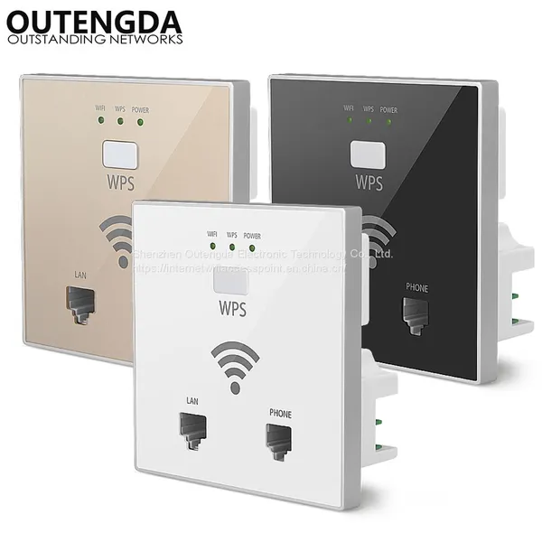 MP938 300Mbps in Wall AP Wireless Router Access Point With RJ45 RJ11 WPS WISP WIFI Repeater photo-2