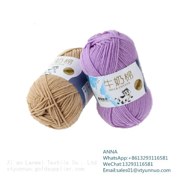 Hot Selling Low Price Organic Milk Cotton Sewing Yarn 100% Cotton Yarn photo-2