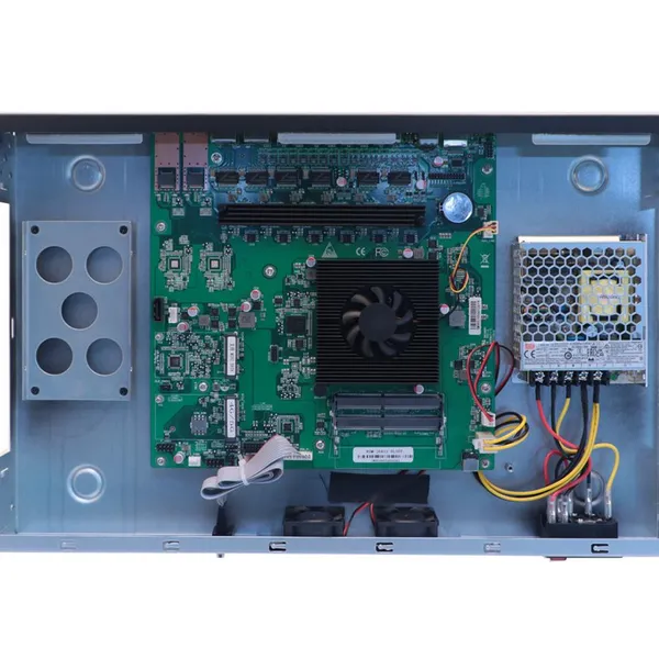 1U Rack Mount Network Hardware Computer Intel Celeron J6412 4-Core CPU 6 RJ45 2.5Gbe LAN Firewall/Router/VPN PfSense PC photo-3