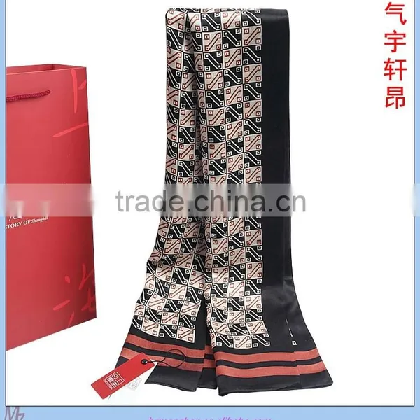 OEM Printed Silk Scarf For Men photo-3