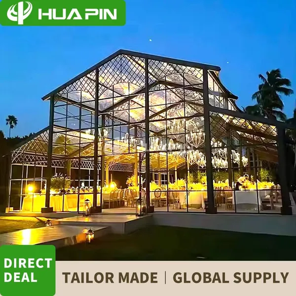 500 People Capacity Party Transparent Canopy Large 20x30 Heavy Tents for Outdoor Events Glass Tent photo-5