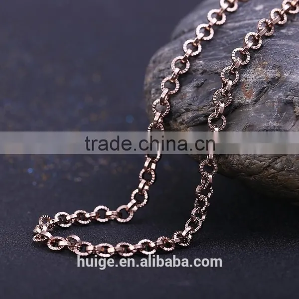 Ornate Jewelry Chain Decorative Chain /coffee Gold Plated Necklace photo-2