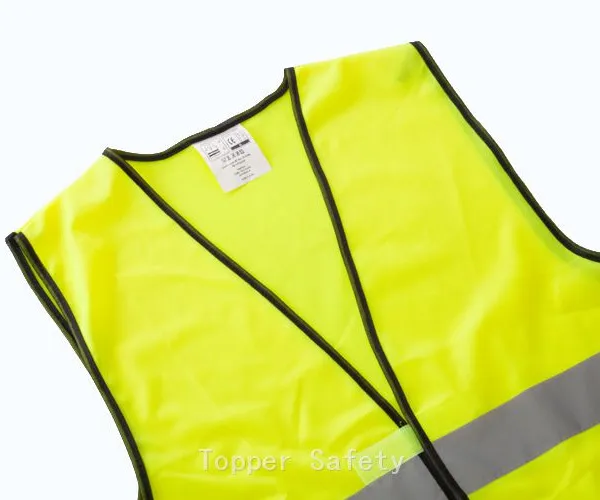 100% Polyester hi Visibility ENISO 20471 Reflective Vest photo-5