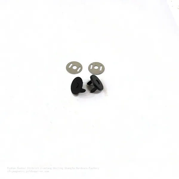 14MM Matte Black Ultra-thin Magnetic Button photo-5