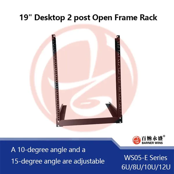 Factory OEM WS05-E 6U/8U/10U/12U 19inch Desktop Open Frame Network Rack Factory Manufacturing for Network Equipment AV Rack photo-4