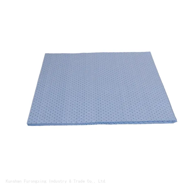 Surgical Absorbent Mat With Adhesive Backing Blue Color