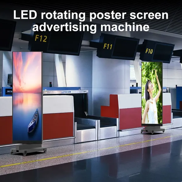 Cross-border LED Indoor Poster Screen GOB Mirror Mall Promotional Advertising Screen Floor-standing LED Folding Advertising Machine photo-3