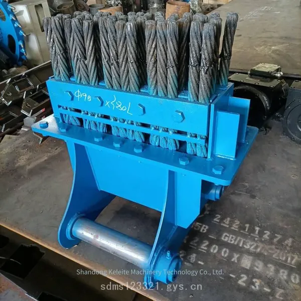Four-row Inverted Arch Steel Brush, Excavator Metal Brush, Tunnel Slag Cleaning Brush, One-meter Widened Wire Brush Wholesale Supply photo-3
