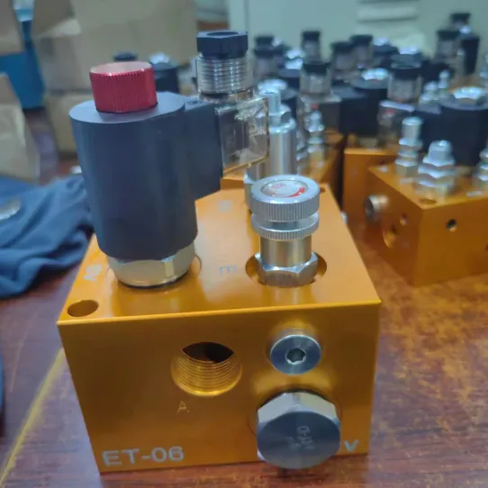 Hydraulic Directional Control Valve Cartridge Solenoid Lift Block ET-06 Manifold Block Excavator Block photo-3