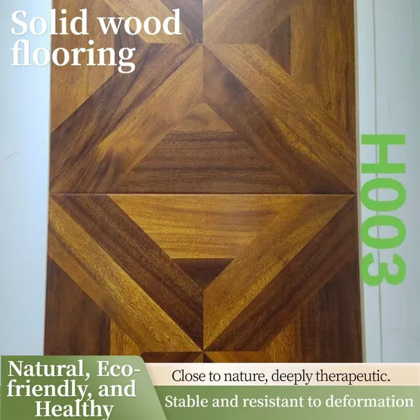 Luxury Wood Grain Flooring, Modern Minimalist Style Laminate Flooring photo-3
