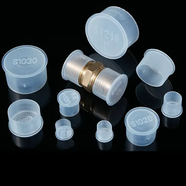 Convenient Installation White Plastic PE Round Tube Plastic Cap Nut Screw PE Round Tube Plug Ear Handle Moulding Processing Service photo-3