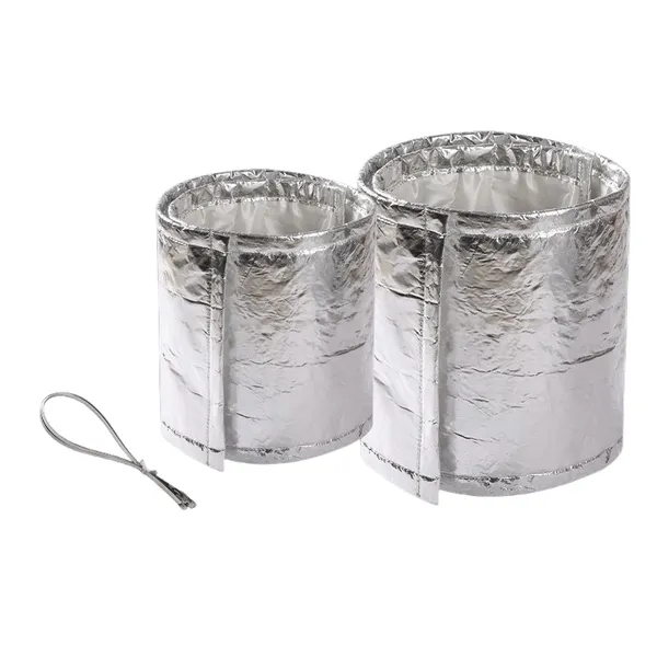 High-density Flame Retardant Smoke Flue Insulation Cotton Aluminum Foil Wrapped Exhaust Pipe Insulation Cotton photo-3