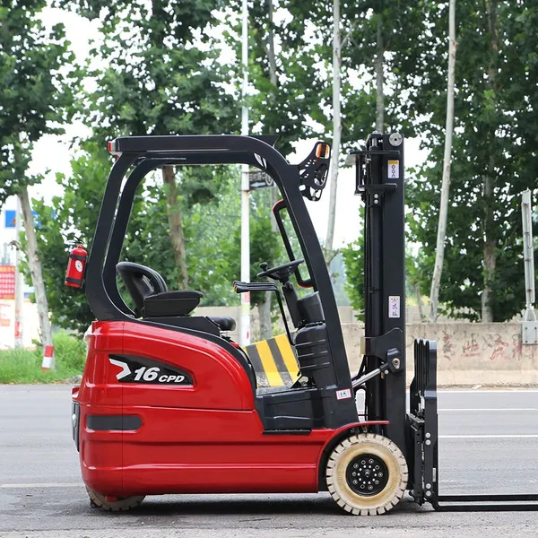 Energy Saving Lithium Battery Electric Forklift 1 Ton 1.5 Ton Side Loader Forklift Small Turning Radius Forklift photo-4
