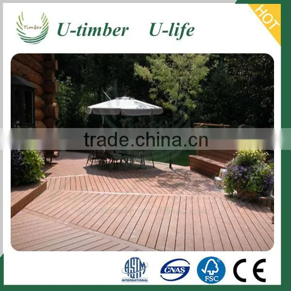 Made in China Wood Plastic Composite Material Flooring photo-3