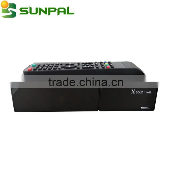 Hd Dvb-s2+C2/T Twin Tuners Card Sharing X Solo Mini 3 Combo Digital Linux Os Enigma 2 4G Flash Combo Satellite tv Receiver
