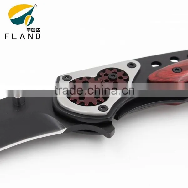 Gear Desgin Bearing Knife Pivot Stainless Steel Hunting Survival Knife photo-5