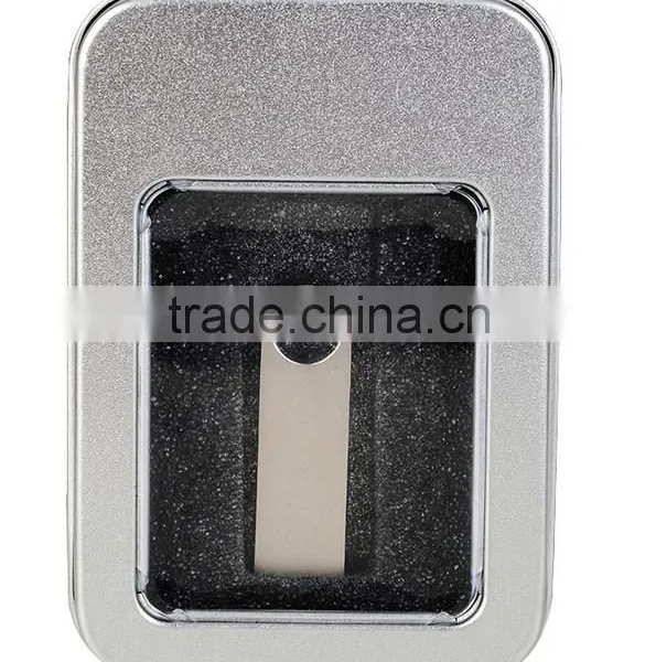 Golden Silver Slim Custom 2gb Metal Usb Pen Drive Giveaway Gift Usb Flash Drive photo-2