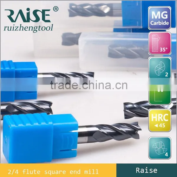 Tungsten Solid Carbide End Mills/CNC Tool Solid Carbide Square End Mill Milling Cutter