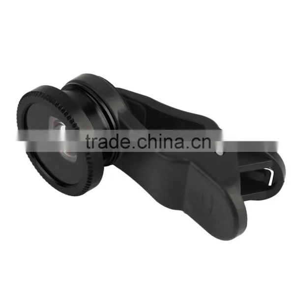 180 Degree Fisheye Macro 2 in 1 Lens Magnetic Mount for Mobile Phones Black photo-2
