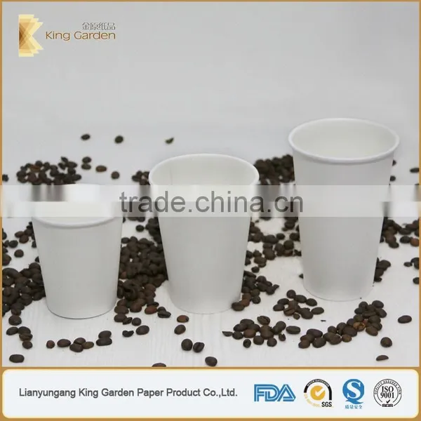 Various Size Ranges Disposable White Paper Cups With Lids photo-6