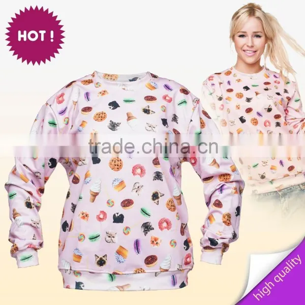 Cropped Sweatshirts High Quality 3d Digital Print Fullprint Crewneck Sweatshirt Spring Autumn Unisex Custom Oversized Pullover photo-5