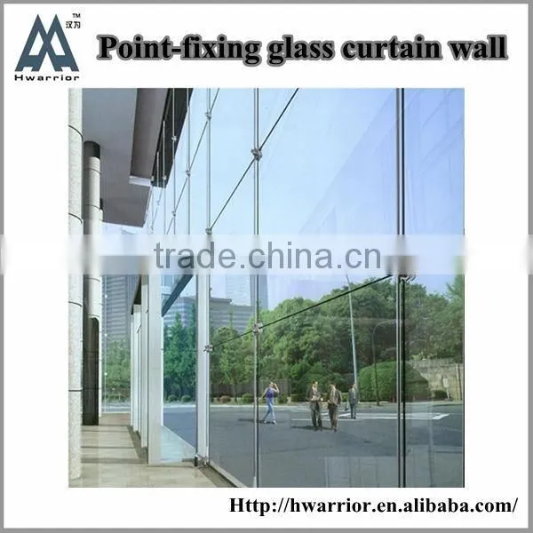 2016 Hot Design Point-fixing Glass Curtain Wall