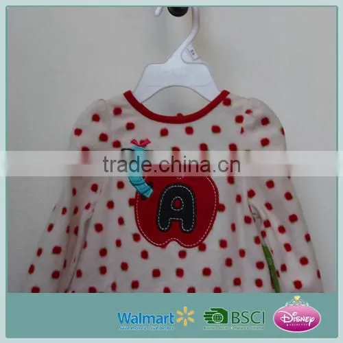 Baby Dress New Style Baby Girl Winter Dresses With All Over Red Dots Printed photo-2