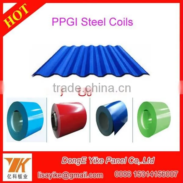 Regular spangle small width coils /color roof sheets