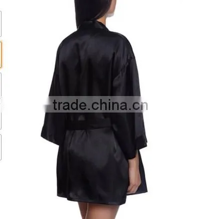 Women's Plus-Size Silk Chemise With Robe photo-4