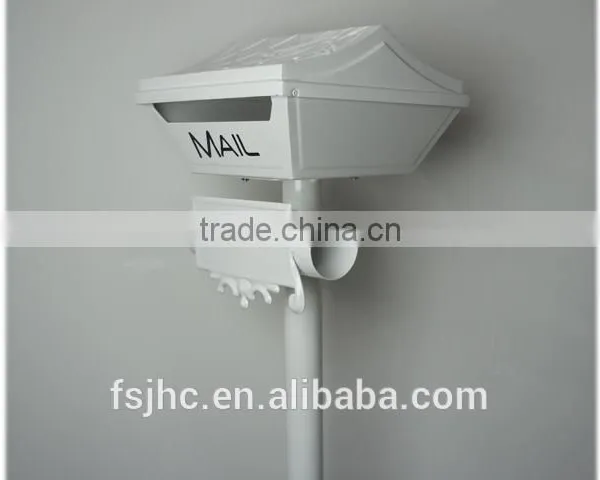 Foshan JHC-1024B Post Mounted Mailbox/Durable Decorative Letterbox/Outdoor Aluminum Standing Postbox photo-2