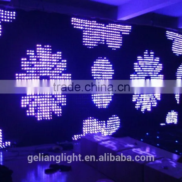 High Quality Fireproof Curtain / Flexible Soft Led Decoration Curtain photo-2