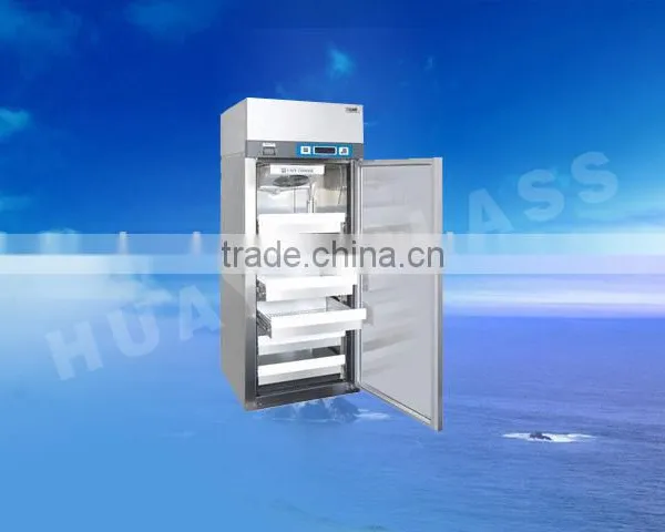 Transparent Cooler Pharmacy Refrigerator Glass Doors