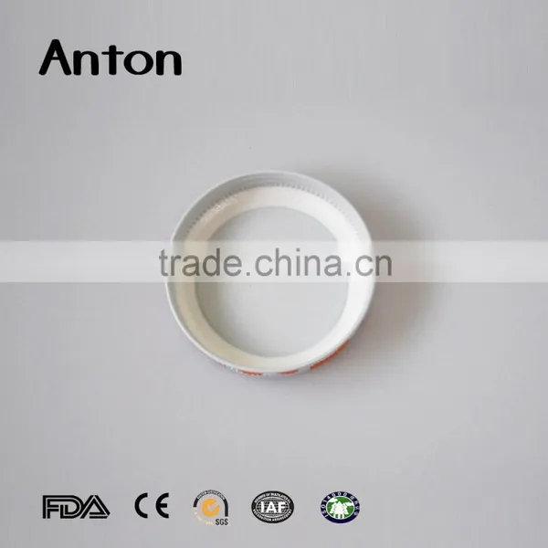 Orange Colored Custom Plain Metal Tin Bottle Cap photo-2