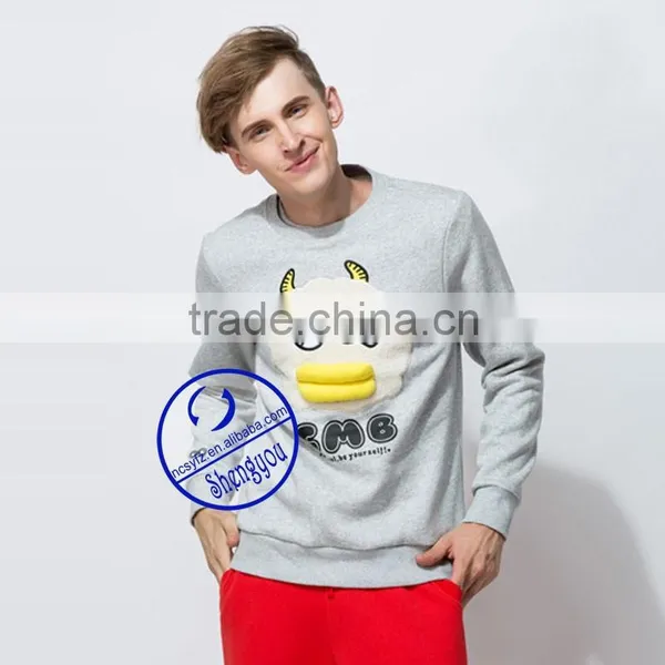 2015 Custom Quality Mens Pullover Sweatshirts With Printed photo-2