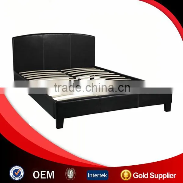 Upholstered Leather Bed Double Soft Bed photo-3