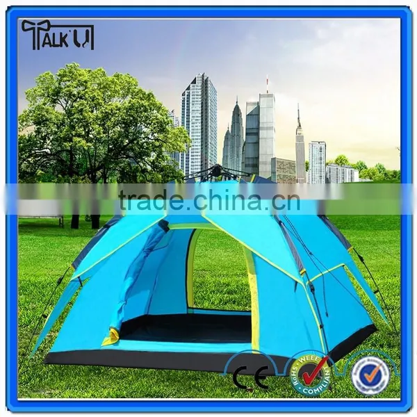 Waterproof 3-4 Person Double Layer Automatic Instant Outdoor Camping Family Tent Inflatable Camping Tent photo-5