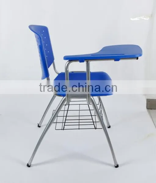 Lihua Factory Wholesale STACKABLE Plastic Student School Chairs With Writing Pad 1008d photo-3