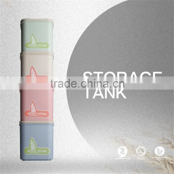 Wheat Straw Plastic Jar/container 550ml/850ml/1650ml photo-3